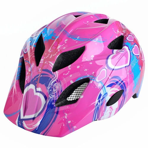 Kask rowerowy dziecięcy Prox Flash Led serce