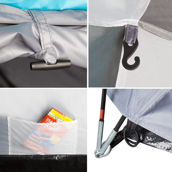 Namiot kempingowy NILS CAMP NC6013 szary rocker 3 - osobowy