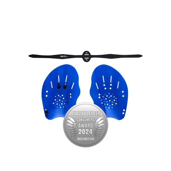 Wiosełka do pływania na ręce NILS AQUA NQAP10 niebieskie