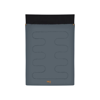 Śpiwór podwójny NILS CAMP NC2001 antracyt-pomarańczowy