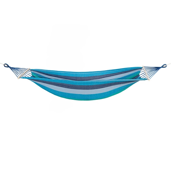 Hamak z drewnianą belka 70cm NILS CAMP NC9004 niebieski-ciemnoniebieski