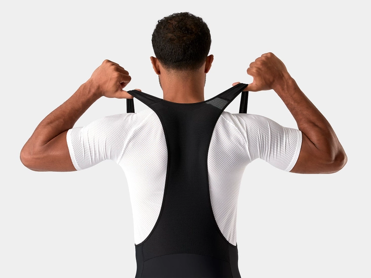 Spodenki rowerowe męskie Trek Solstice z szelkami i wkładką Black