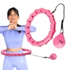 Hula hop z obciążnikiem ONE FITNESS OHA02 różowy
