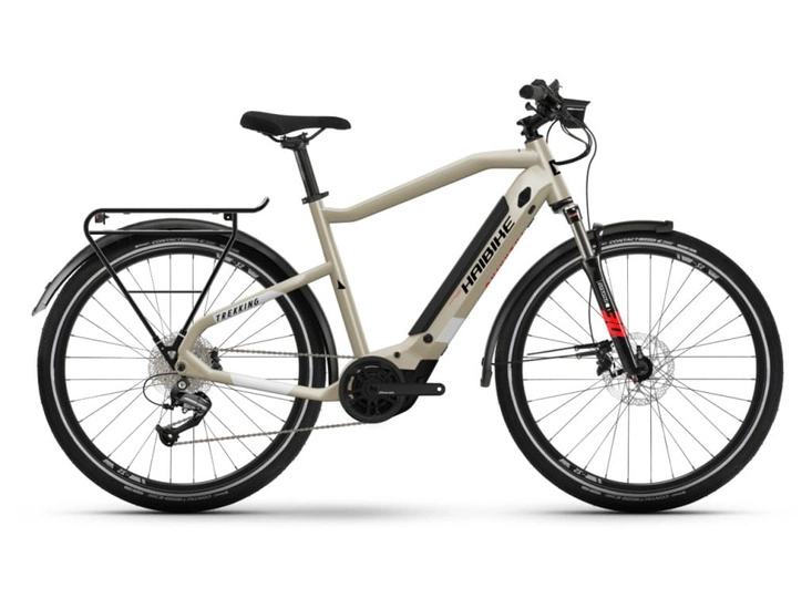 Rower elektryczny trekkingowy Haibike Trekking 4 500Wh 2022 beżowy