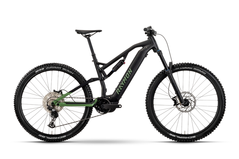 Rower elektryczny górski Raymon Trailray 150 720Wh 2025 black / green