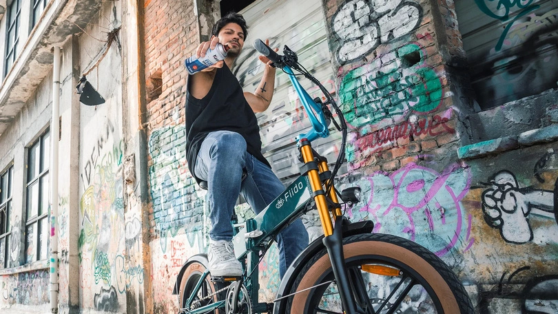 Rower elektryczny składany Fiido M1 Pro 250W 556.8Wh turkusowy