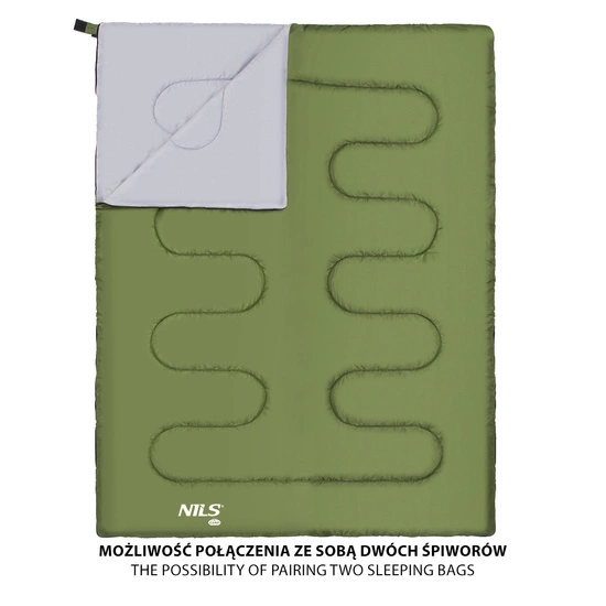 Śpiwór turystyczny NILS CAMP NC2002 ciemnozielony