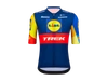 Koszulka rowerowa męska Santini Lidl - Trek Replica Race Dark Blue/Yellow