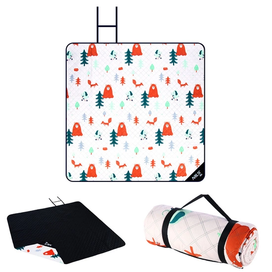 Koc piknikowy NILS CAMP NC8028 195 x 200 cm las