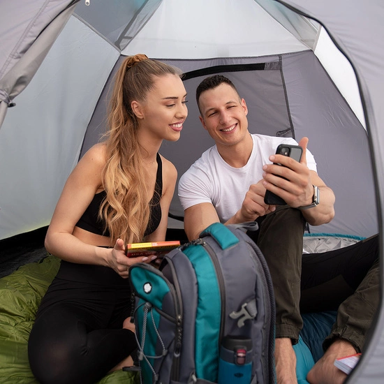 Namiot kempingowy NILS CAMP NC6013 szary rocker 3 - osobowy