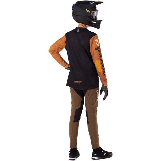 Koszulka rowerowa dziecięca LEATT Jersey MTB Gravity 4.0 Junior rust