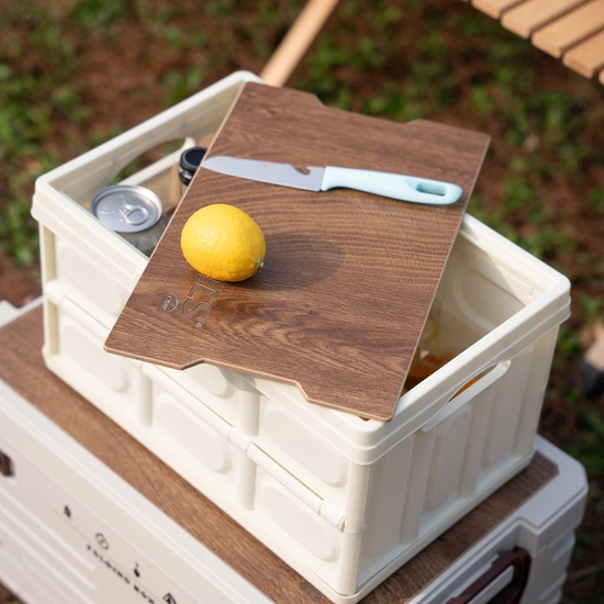 Składana skrzynia kempingowa z funkcją stołu 2w1 NILS CAMP NCB4007 15L biała