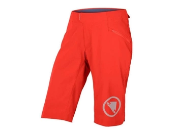 Spodenki rowerowe damskie Endura Singletrack Lite Red