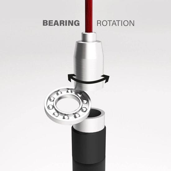 Skakanka szybka HMS PREMIUM SK60 czarna / czerwona