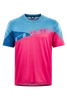 Koszulka rowerowa Cube Edge Pink/Blue