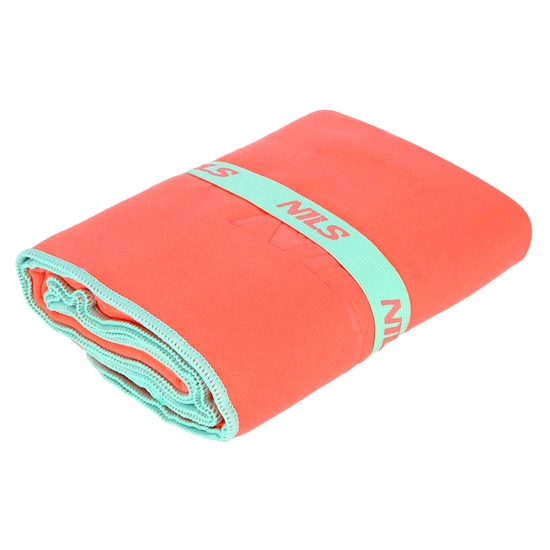 Ręcznik z mikrofibry szybkoschnący NILS NCR11 140x70 koralowy