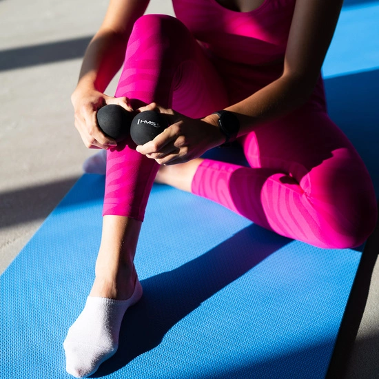 Piłka do masażu lacrosse HMS BLC02 czarna