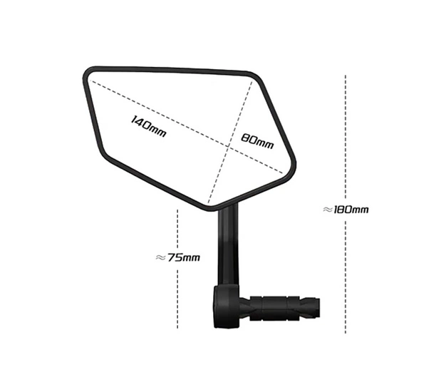 Lusterko rowerowe EasyDo RM08E Lewe