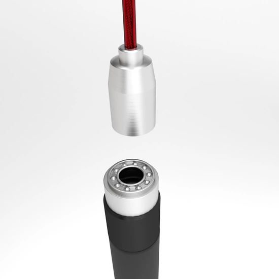 Skakanka szybka HMS PREMIUM SK60 czarna / czerwona