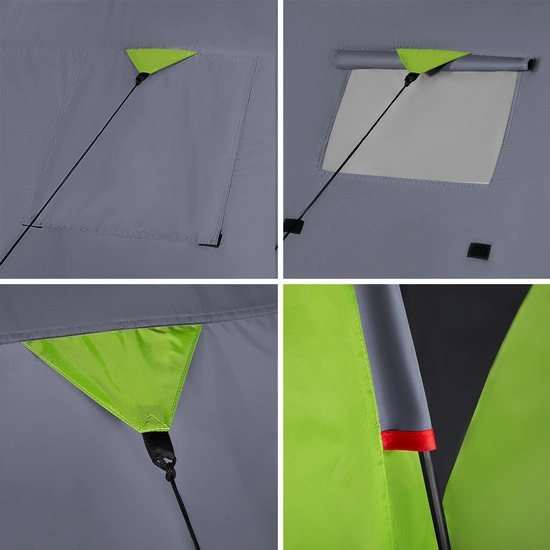 Namiot kempingowy NILS CAMP NC6006 zielony / szary 4 - osobowy