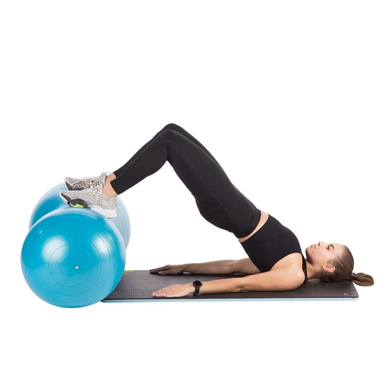 Piłka gimnastyczna orzeszek HMS YP05 niebieska