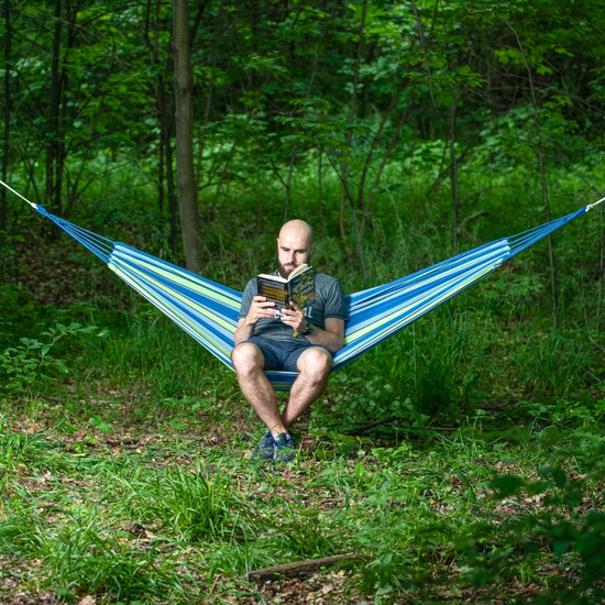 Hamak NILS CAMP NC9003 niebiesko-zielony