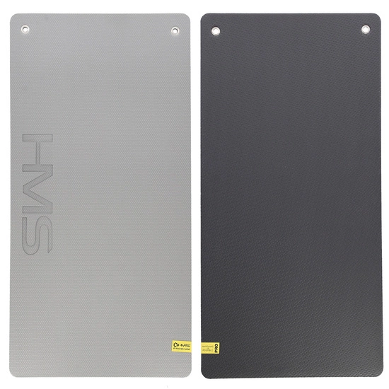 Mata fitness klubowa z otworami HMS PREMIUM MFK07 jasnoszaro - czarna