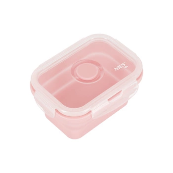 Pojemnik/lunch box składany NILS CAMP NC4105 355 ml różowy
