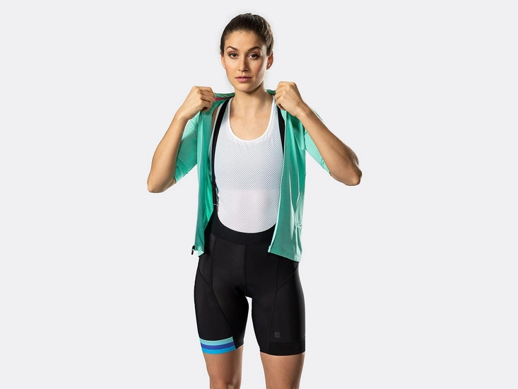 Spodenki rowerowe damskie Bontrager Circuit z szelkami Black