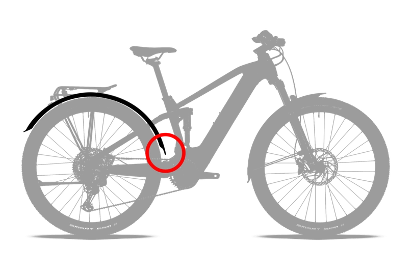 Błotniki rowerowe Cube Acid Set 75 29"