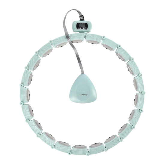 Hula hop z magnesami, obciążnikiem i licznikiem HMS HHM14 zielony