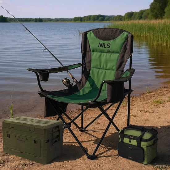 Krzesło kempingowe składane NILS CAMP NC3501 khaki