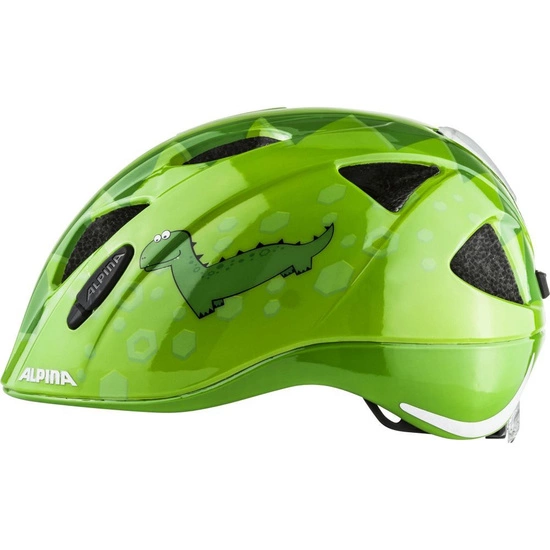 Kask rowerowy dziecięcy Alpina Ximo Flash green dino