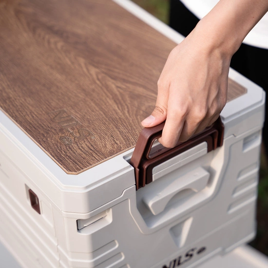 Składana skrzynia kempingowa z funkcją stołu 2w1 NILS CAMP NCB4002 50L