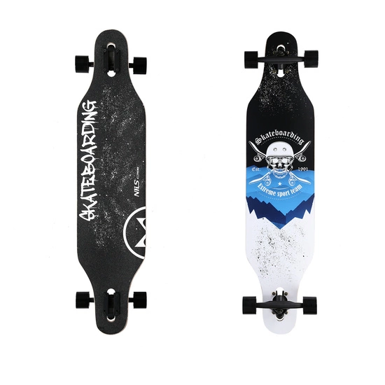 Deskorolka Longboard wood NILS EXTREME Skull