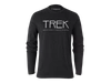 Koszulka rowerowa męska z długim rękawem Trek Vintage Logo Black