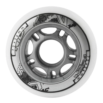 Zestaw kółek do rolek PU 72x24 82a NILS EXTREME białe