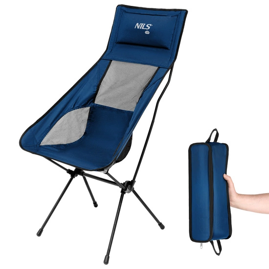 Krzesło składane NILS CAMP NC3322 Ultralight granatowe