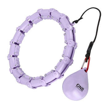 Hula hop z obciążnikiem ONE FITNESS OHA02 fioletowy