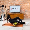 Mata fitness klubowa z otworami HMS PREMIUM MFK01 pomarańczowo - czarna