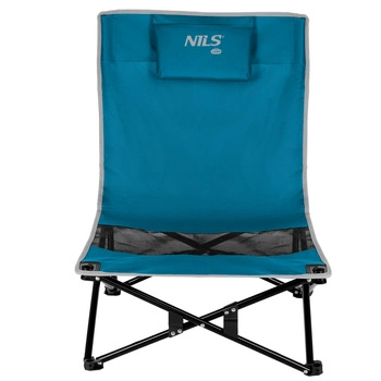 Krzesło plażowe NILS CAMP NC3306 niebiesko szare