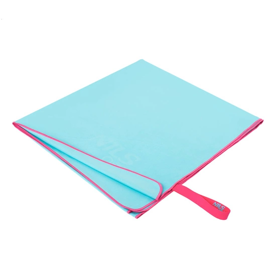 Ręcznik z mikrofibry szybkoschnący NILS AQUA NAR13 200x90 jasnoniebieski