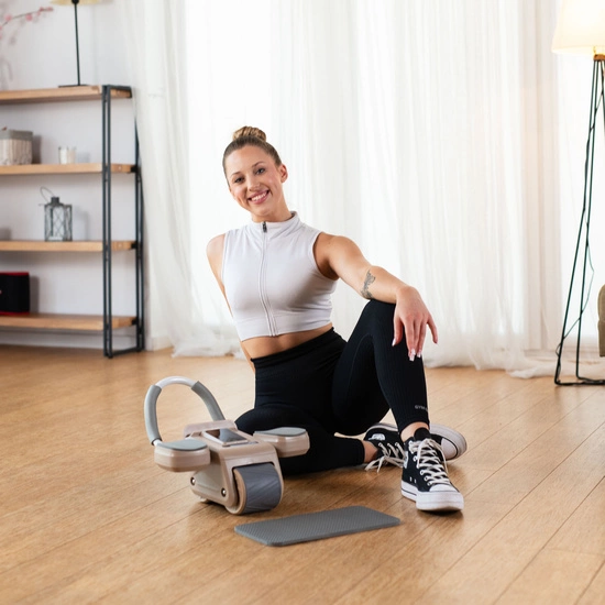 Koło do ćwiczeń mięśni brzucha HMS KA08 S brązowe