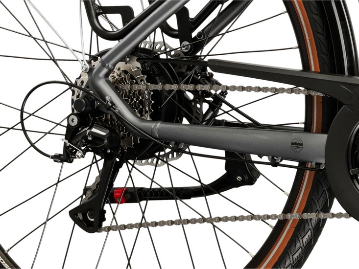 Rower elektryczny trekkingowy Kross Trans Hybrid 1.0 522 Wh 2025 szary