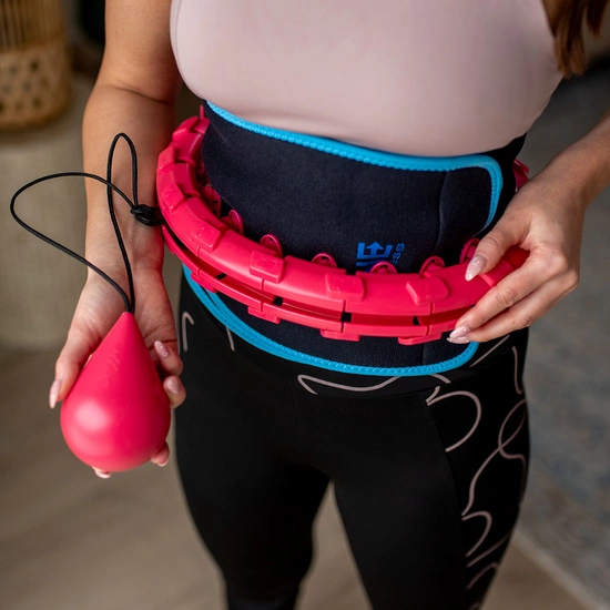 Hula hop z obciążnikiem FH01 czerwony