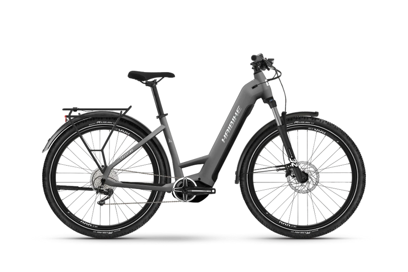 Rower elektryczny trekkingowy Haibike Trekking 4 Low 720Wh 2024 silver