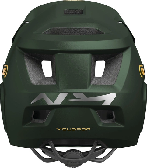 Kask rowerowy dziecięcy fullface ABUS YouDrop FF S moss green