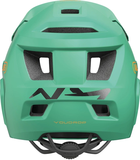 Kask rowerowy dziecięcy fullface ABUS YouDrop FF S sage green