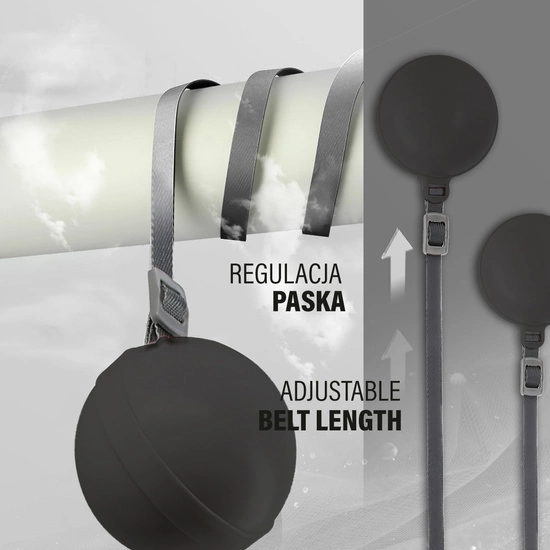 Hula hop z magnesami, obciążnikiem i licznikiem HMS HHM16 czarny - różowy