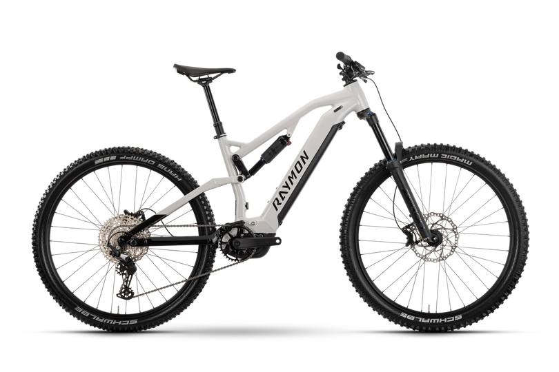 Rower elektryczny górski Raymon Trailray 150 720Wh 2025 stormwhite